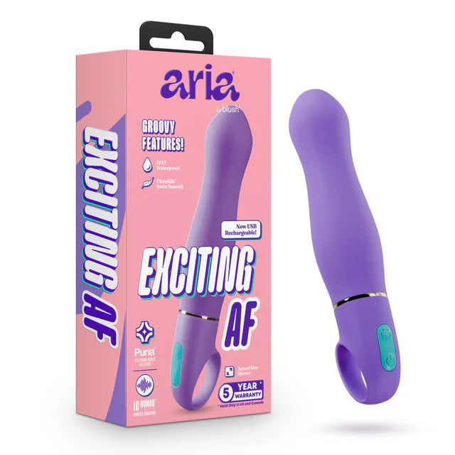 Aria - Exciting Af 2.0 - Rechargeable Vibe - Indigo