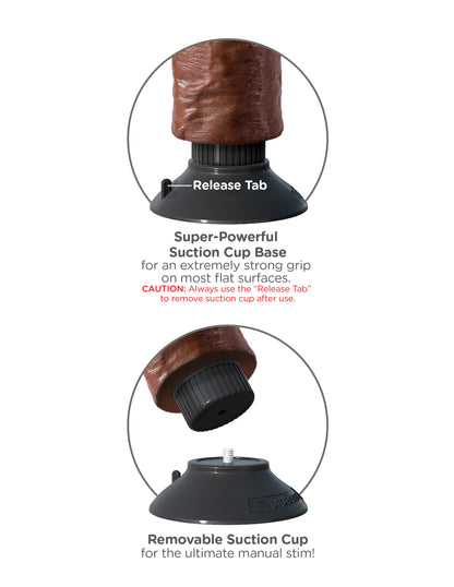 King Cock 10-Inch Vibrating Cock With Balls - Brown
