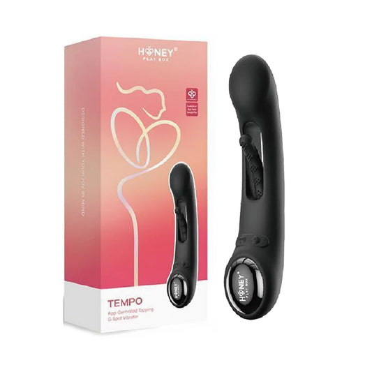Tempo App-Controlled Tapping G-Spot Vibrator - Black