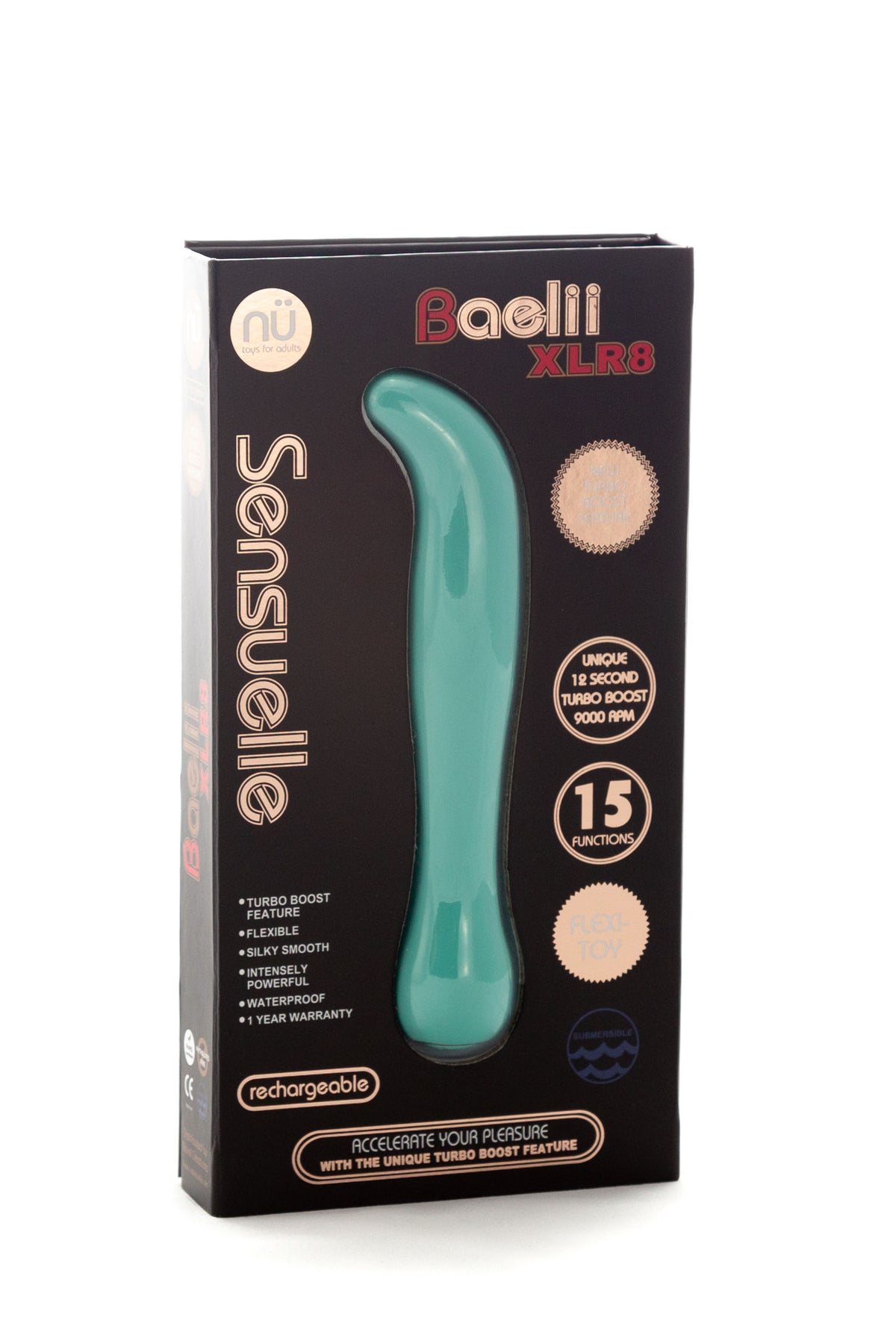 Sensuelle Baelii Xlr8 15 Funtion Flexi G-Spot Vibe - Electric Blue
