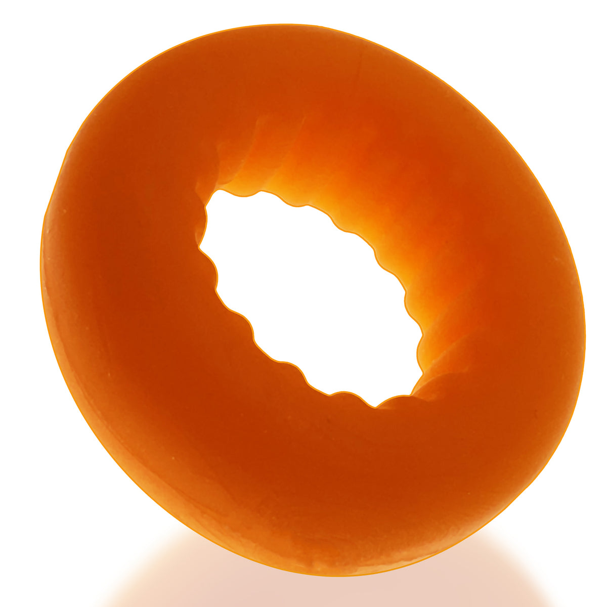 Axis - Rib Griphold Cockring - Orange Ice