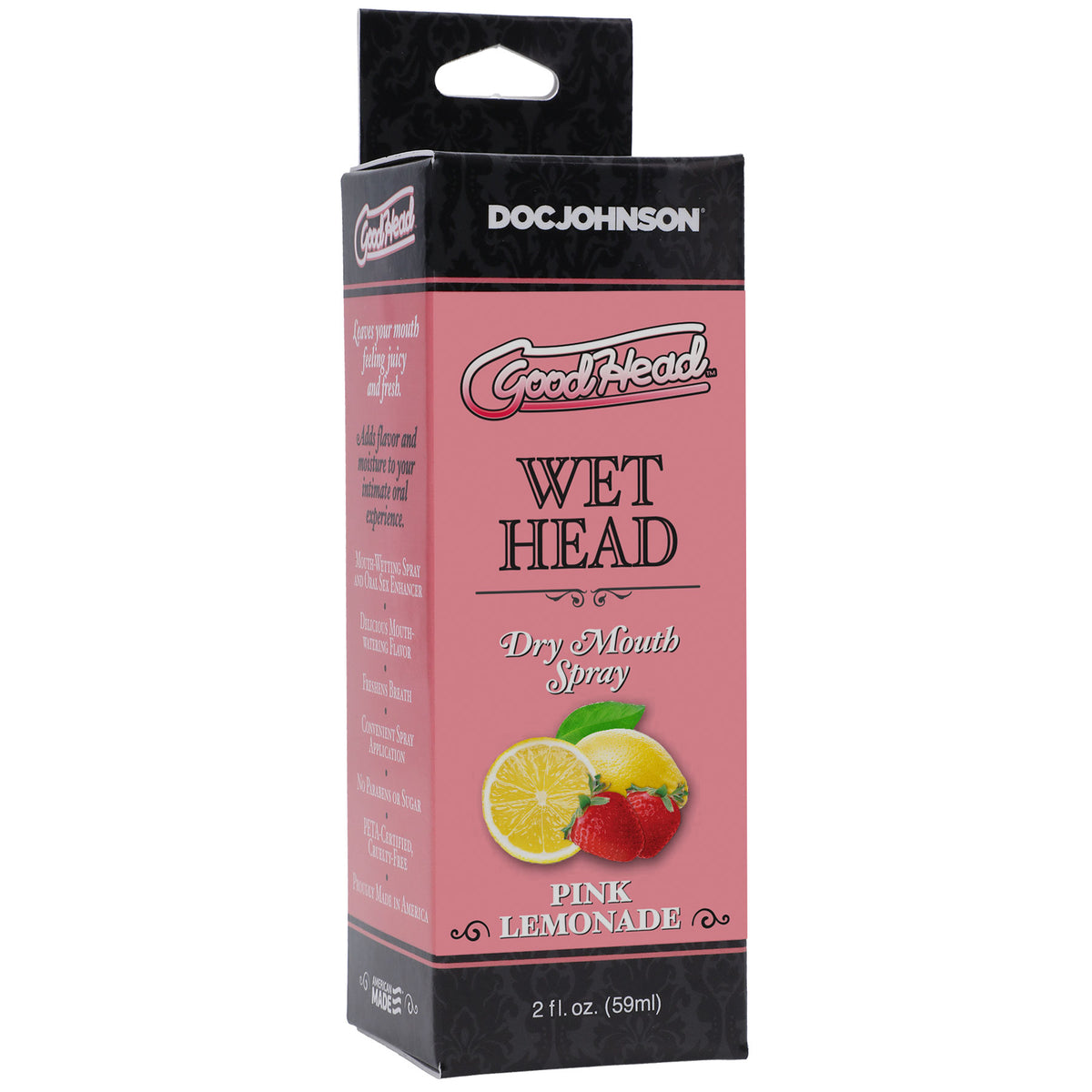 Goodhead - Wet Head - Dry Mouth Spray - Pink Lemonade - 2 Fl. Oz. (59ml)