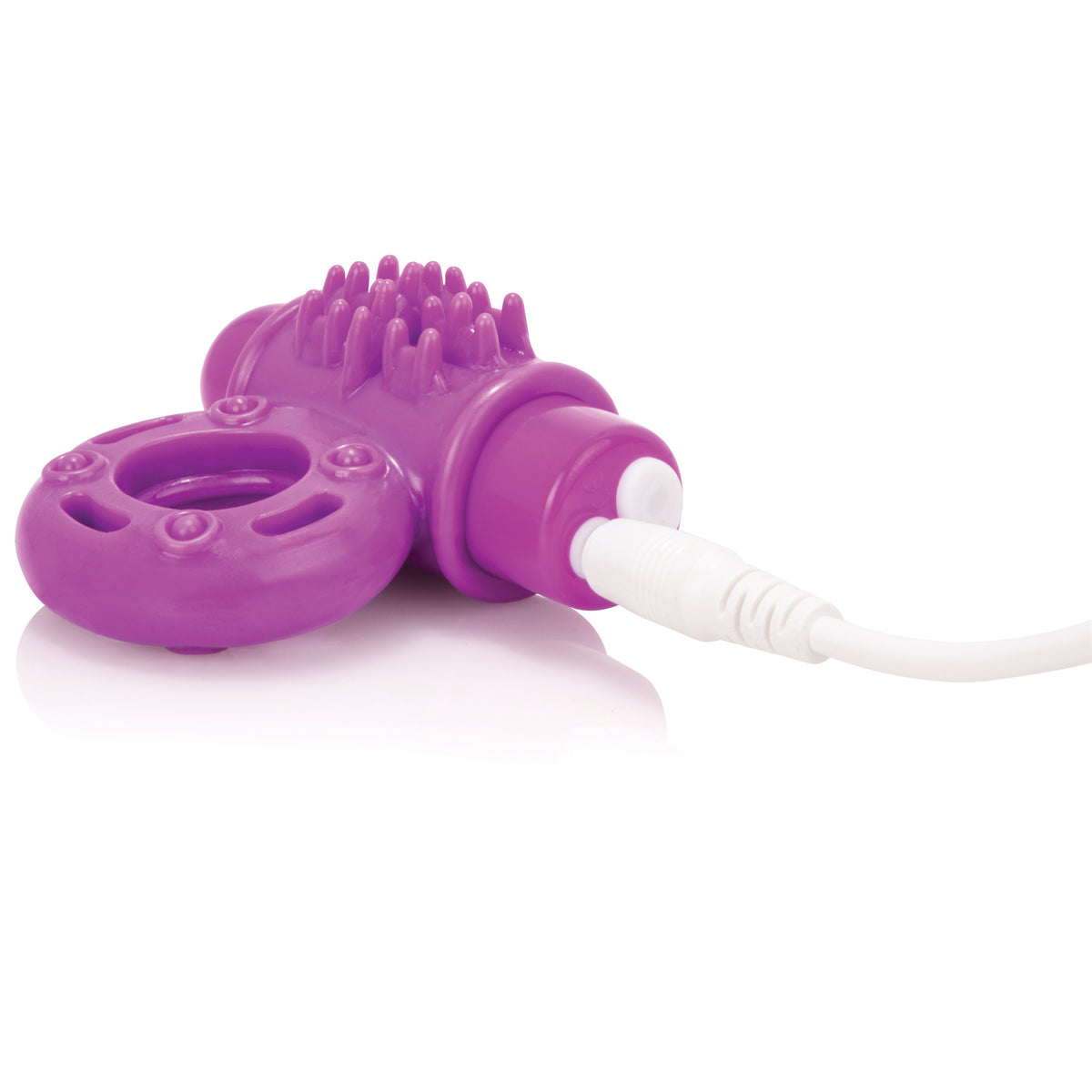 Charged Owow Rechargeable Vibe Ring - Purple - 6  Count Box