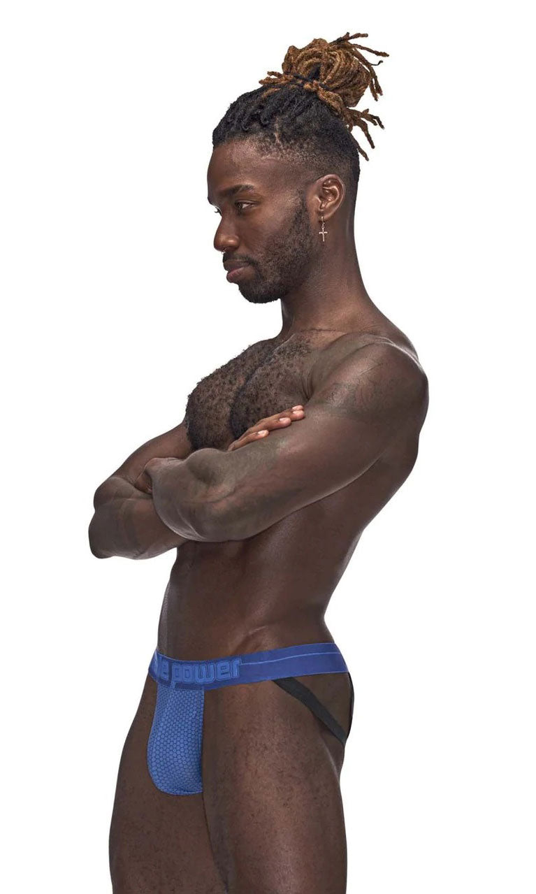 Sexagon Strappy Ring Jock - Large/x-Large - Royal
