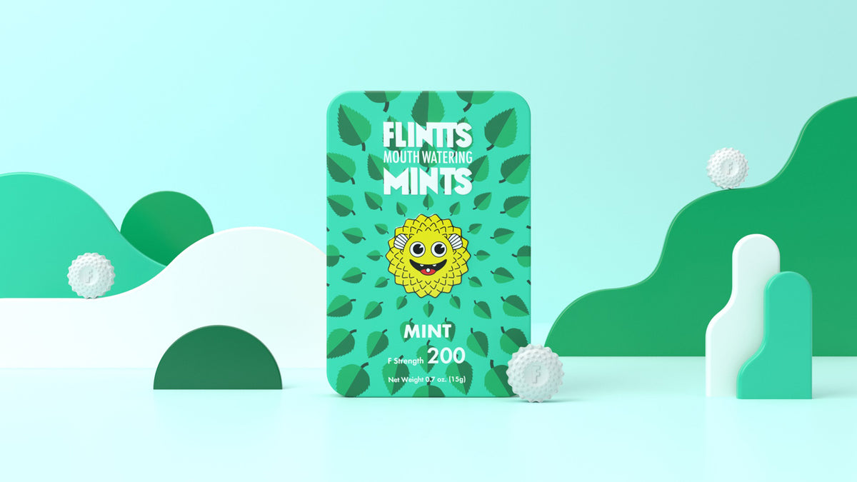 Flintts Mouth Watering Mints Mint - F-Strength 200