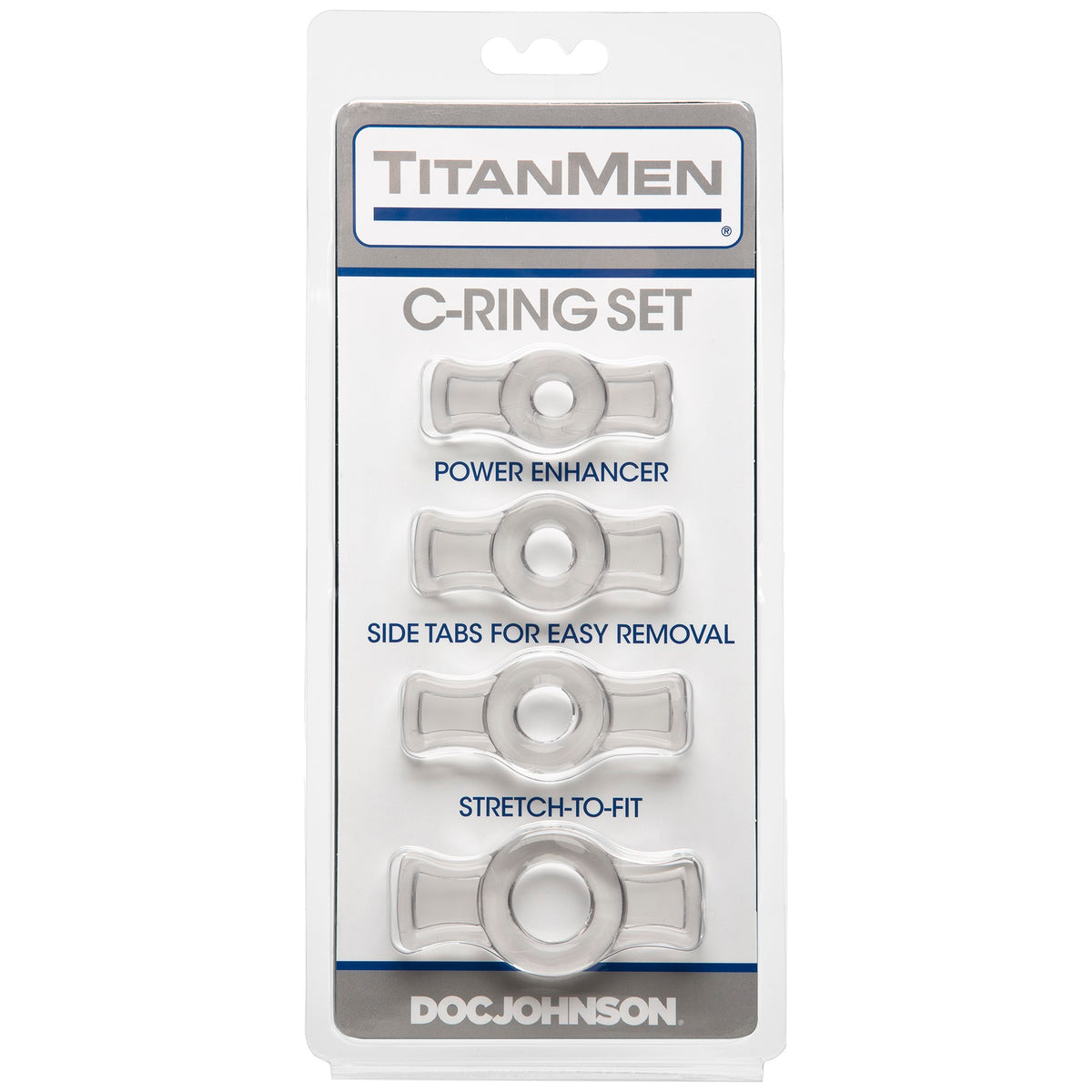 Titanmen Tools Cock Ring Set - Clear