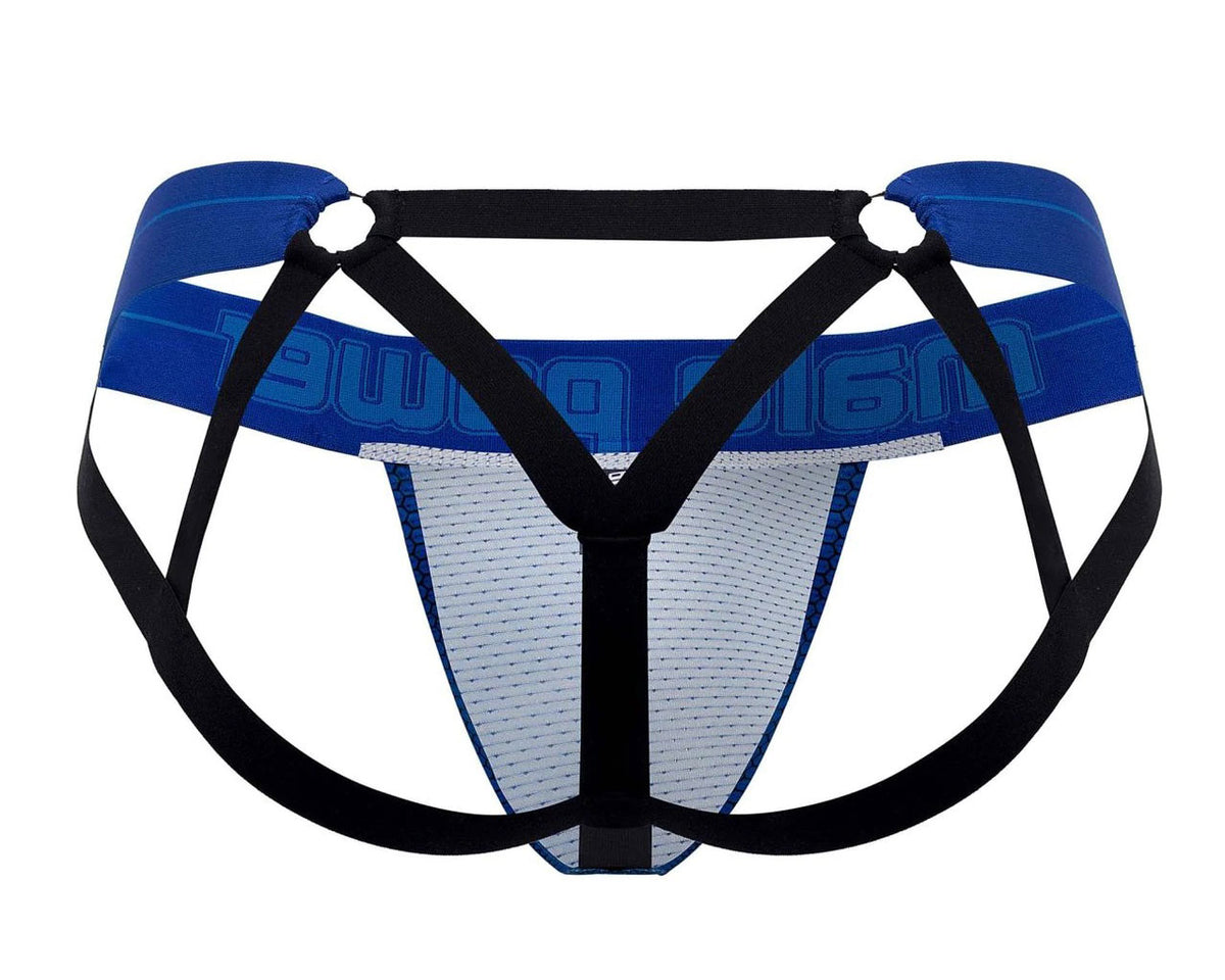 Sexagon Strappy Ring Jock - Large/x-Large - Royal