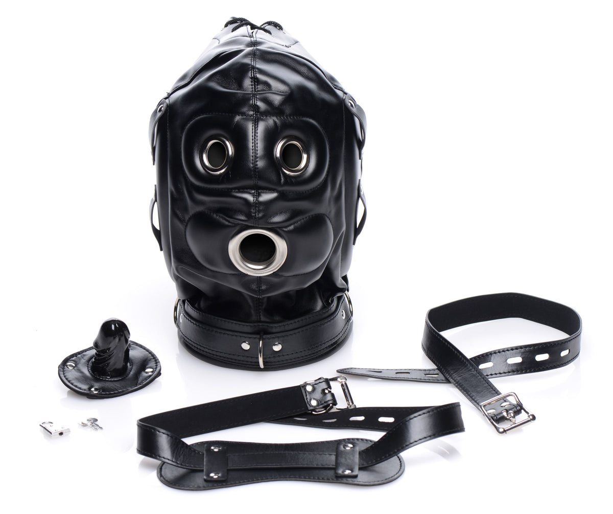 Bondage Hood With Penis Gag