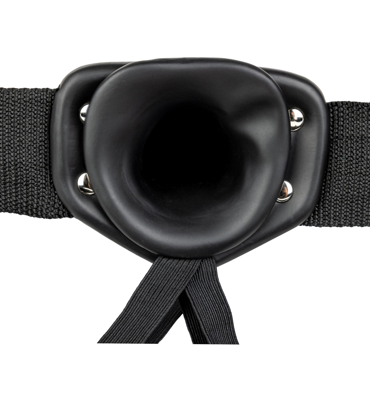 Hollow Strap-on Without Balls 6 Inch - Black