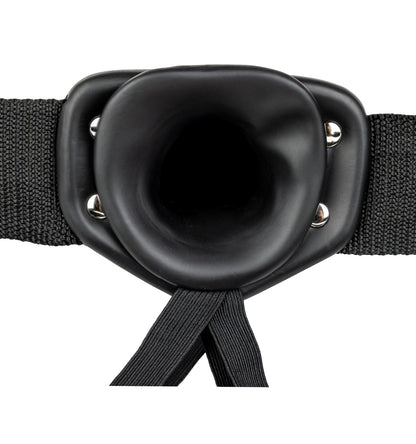 Hollow Strap-on Without Balls 6 Inch - Black