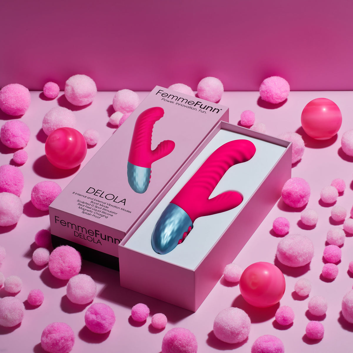 Delola Liquid Silicone Rabbit - Pink