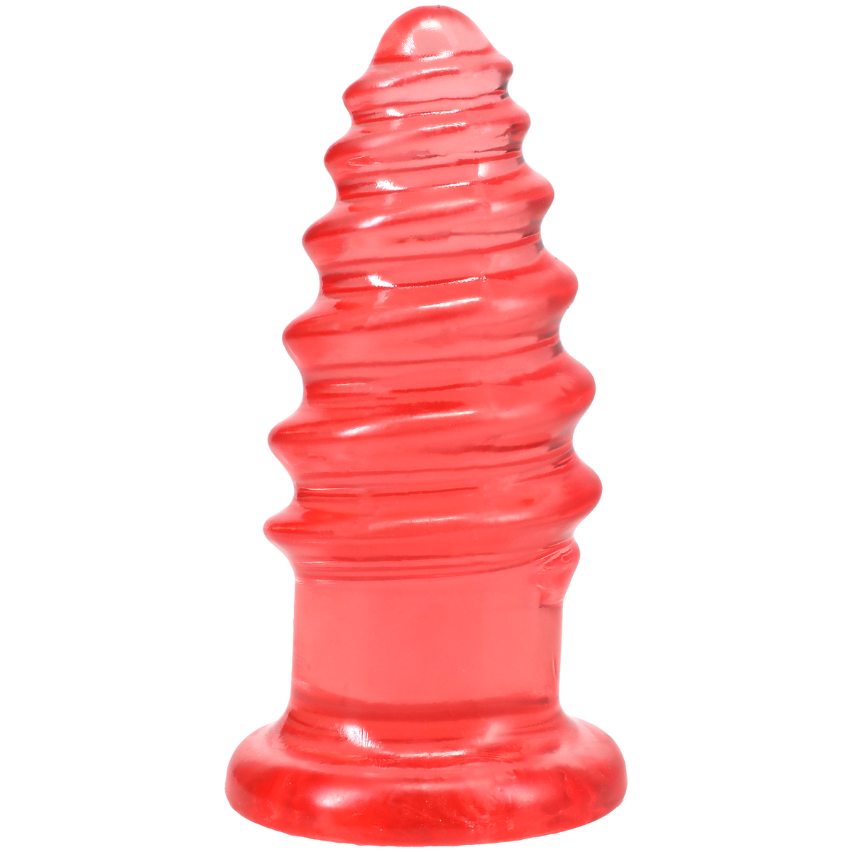 Crystal Jellies - Anal Twist - 6 Inch Pink