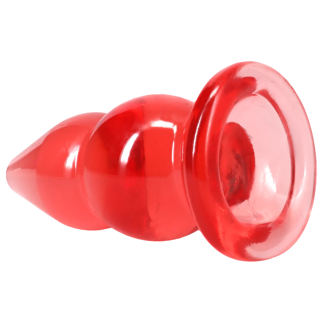 Crystal Jellies - Double Pop Plug - 6 Inch Pink