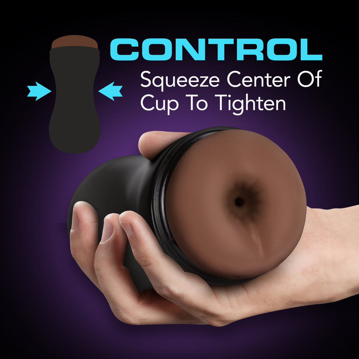 Coverboy - the Dj - Self Lubricating Stroker -  Brown