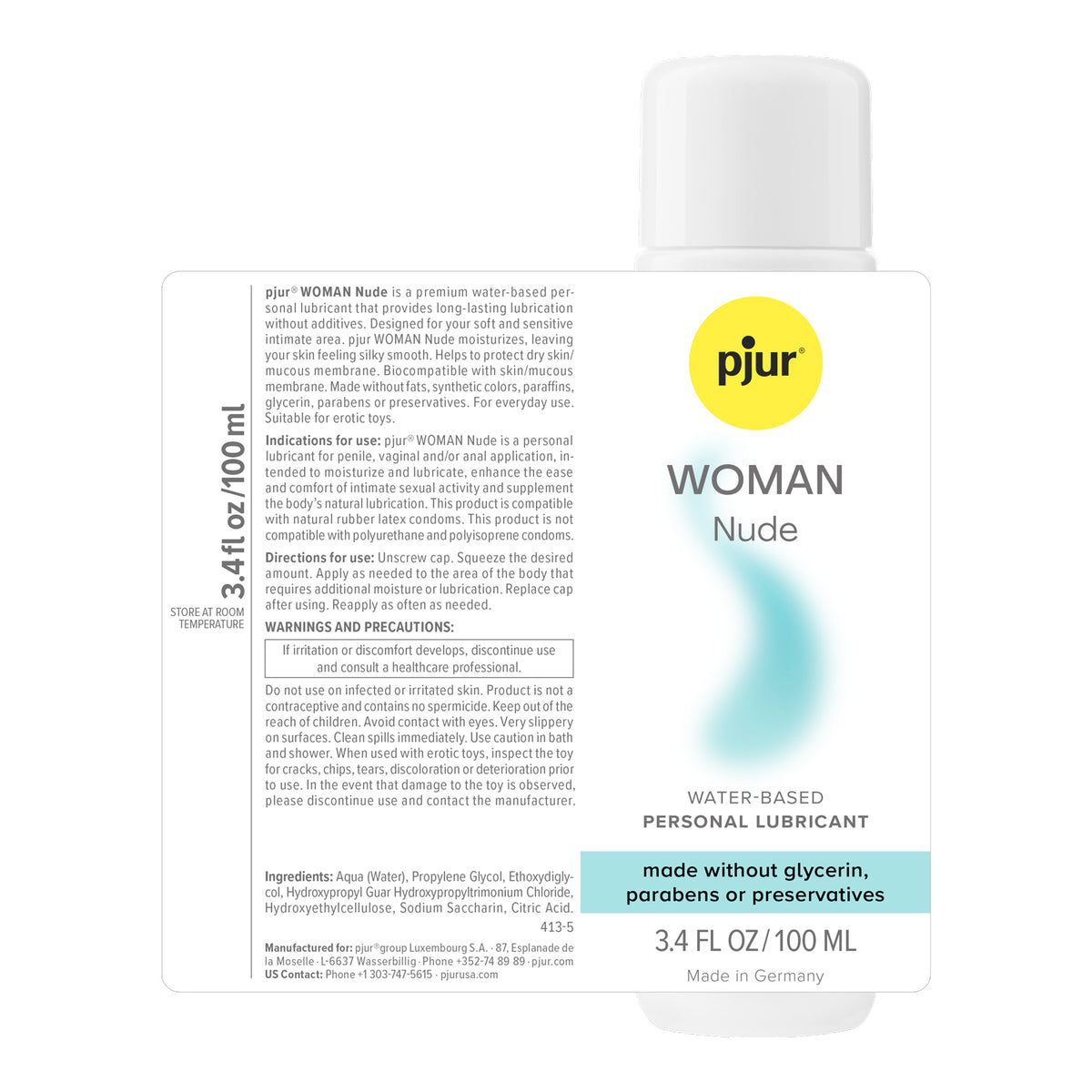 Pjur Woman Nude - 3.4 Fl. Oz. 100ml