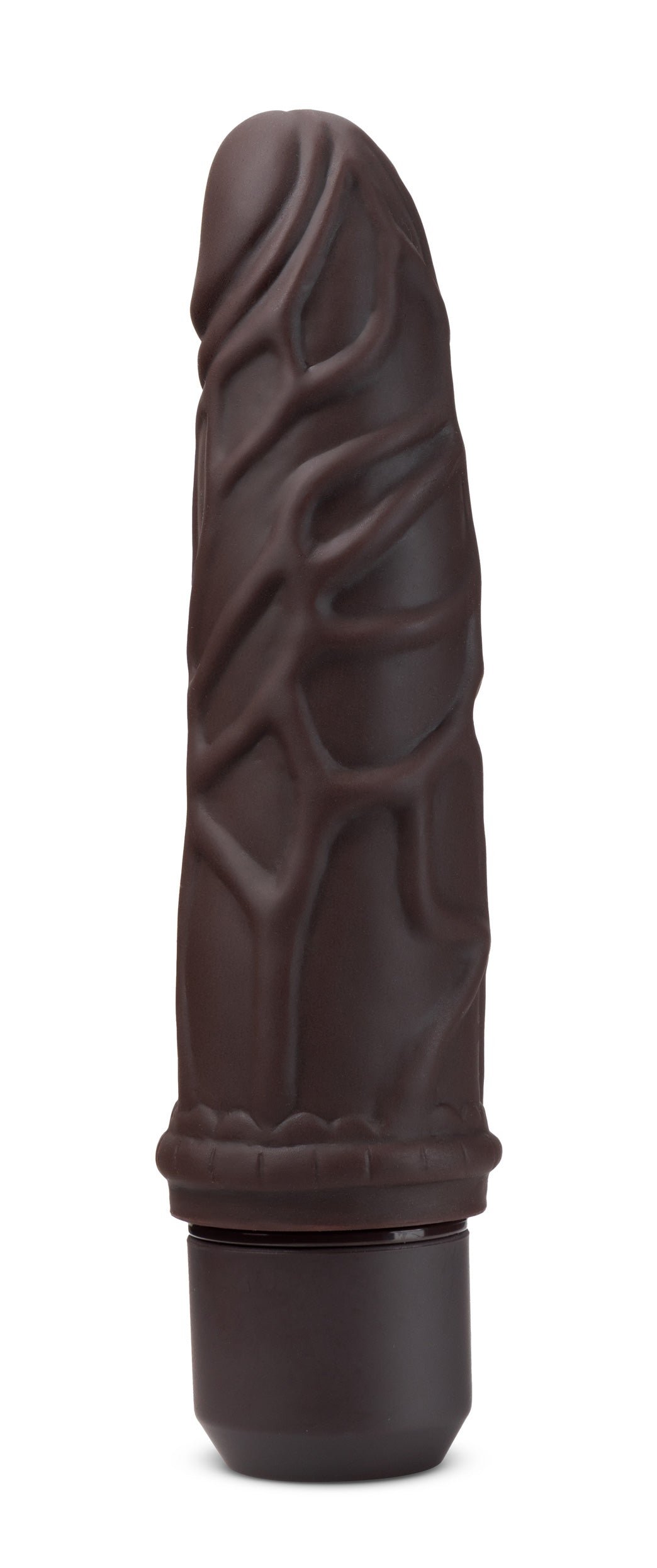 Dr. Skin Silicone - Dr. Robert - 7 Inch Vibrating Dildo - Brown