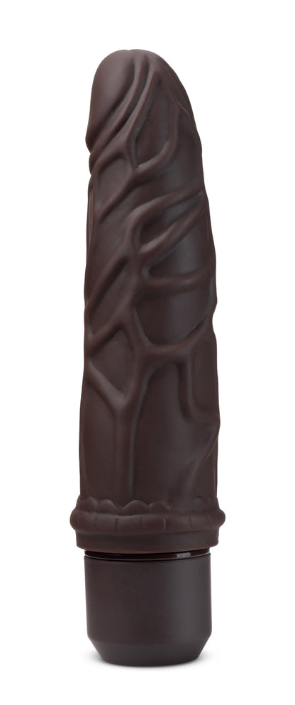 Dr. Skin Silicone - Dr. Robert - 7 Inch Vibrating Dildo - Brown