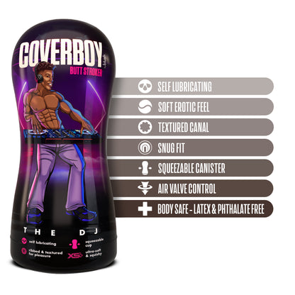 Coverboy - the Dj - Self Lubricating Stroker -  Brown