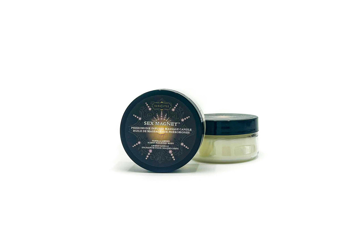 Sex Magnet Pheromone Massage Candle - Vanilla Amber 1.7 Oz