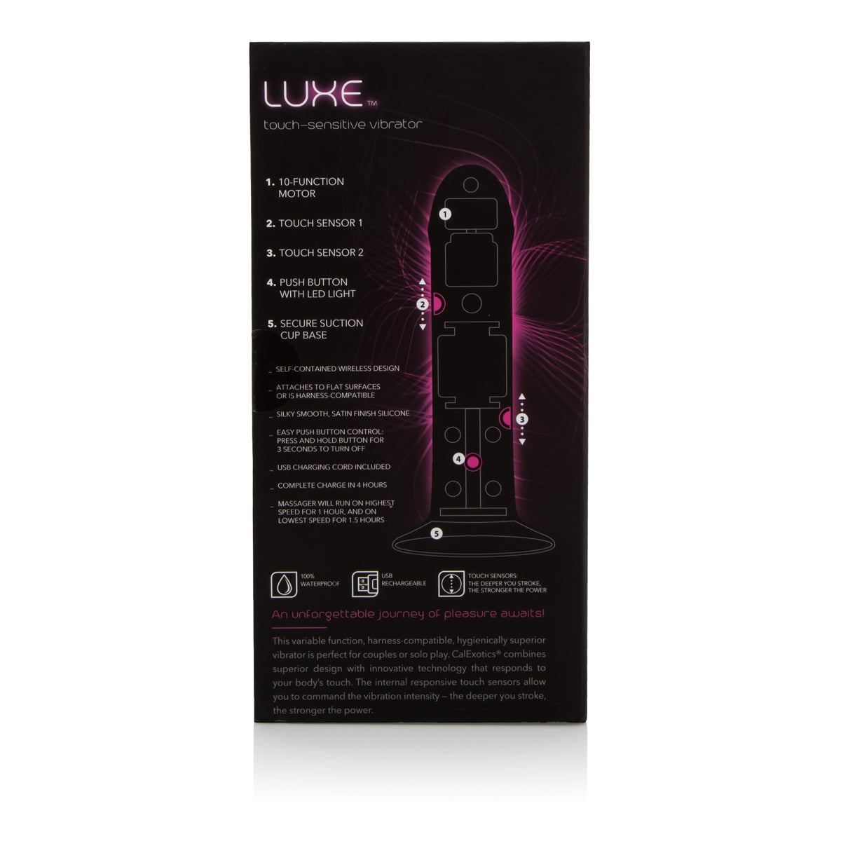 Luxe - Touch Sensitive Vibrator - Purple