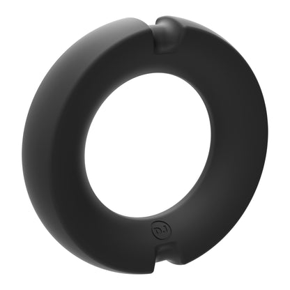 Merci - the Paradox - Silicone Covered Metal Cock Ring - 50mm - Black