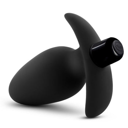 Anal Adventures- Platinum- Silicone Saddle  Plug- Black