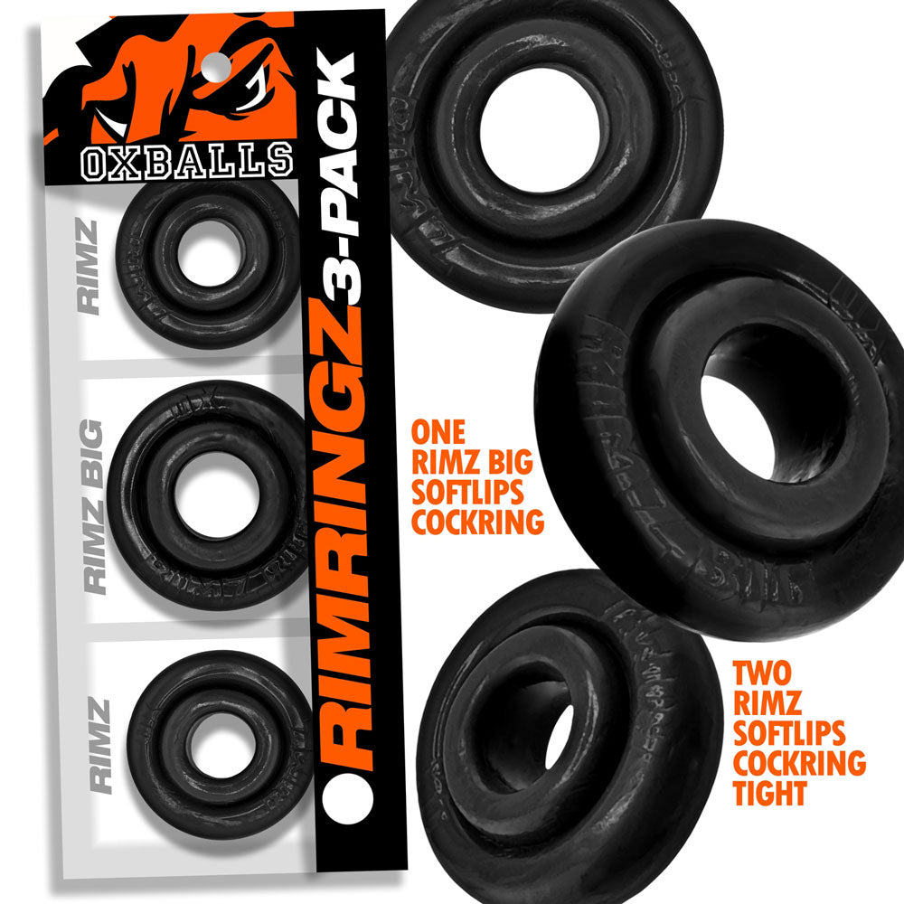 RimringzMulti Size 3 Pack- Black
