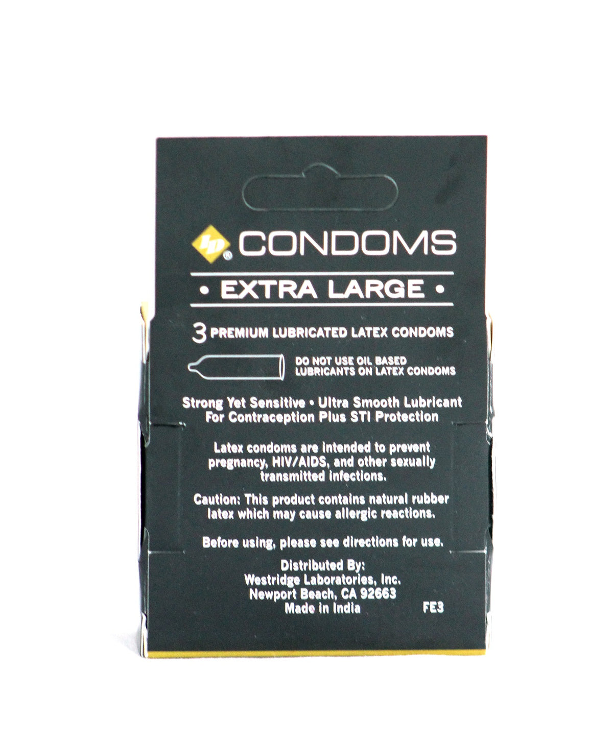 ID Condoms - Case of 72 - 3 Packs - Assorted Styles