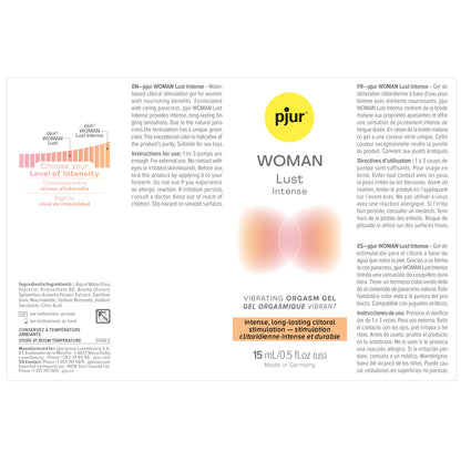 Pjur Woman Lust Intense Orgasm Gel 15 ml
