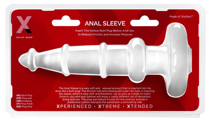 Xplay Anal Sleeve Plug 7.0 Inch - Clear