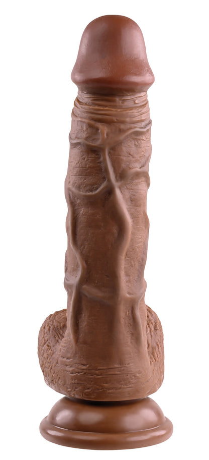 Realistic Dildo - 8 Inches - Dark