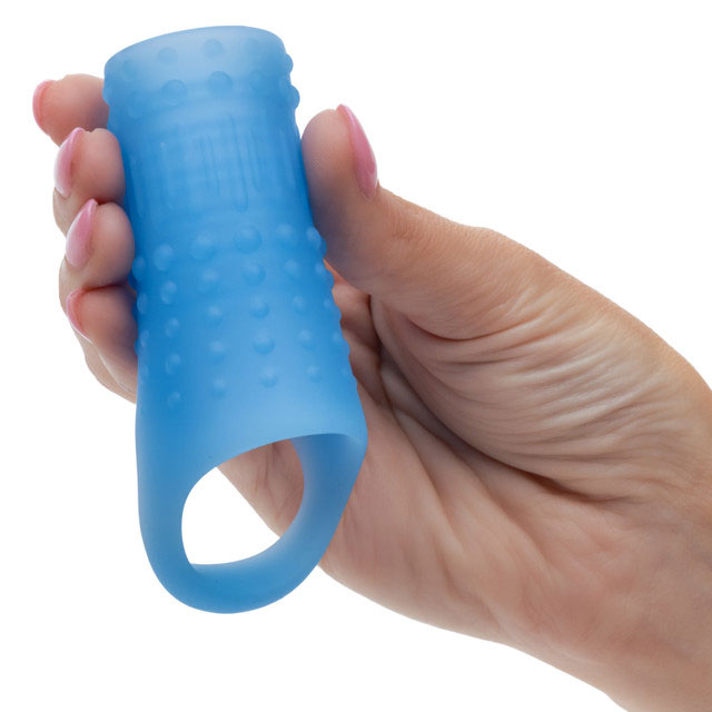 Basic Essentials Liquid Silicone Pleasure Enhance - Blue