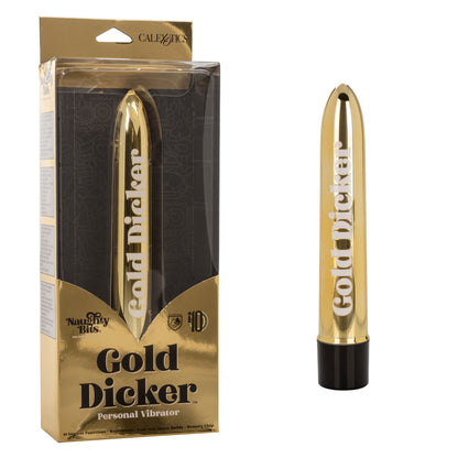 Naughty Bits Gold Dicker Personal Vibrator