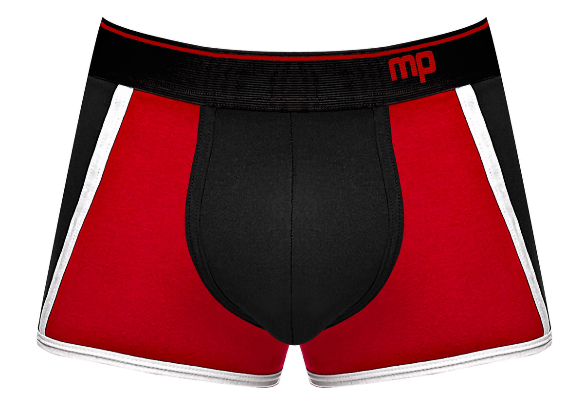 Retro Sport Panel Short- X-Large - Black/ Red