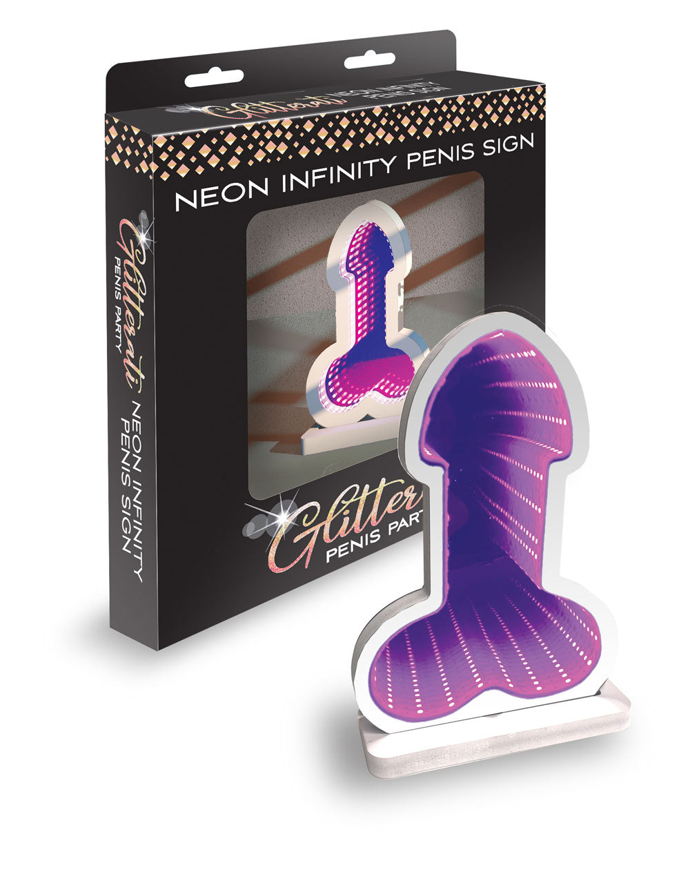 Infinity Penis Light Glitterati Penis Party - Purple