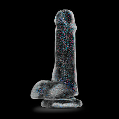 Naturally Yours - 6 Inch Glitter Cock - Sparkling Clear