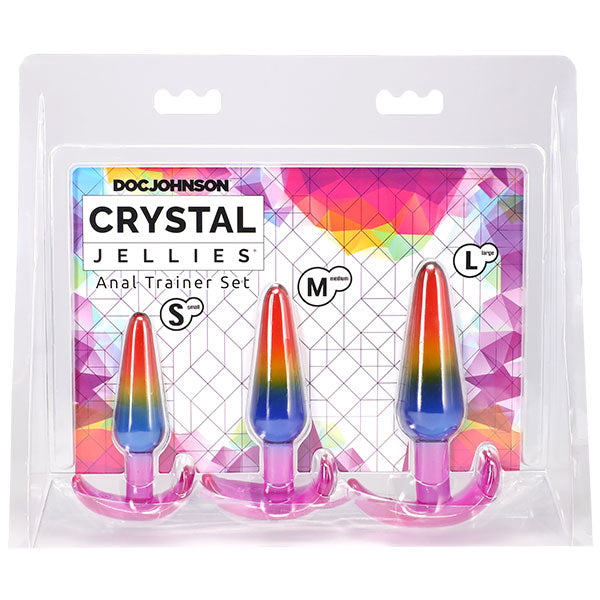 Crystal Jellies - Anal Trainer Set - Rainbow