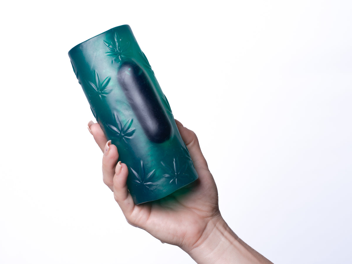 Blaze Vibrating Male Masturbator 420 Series - Green