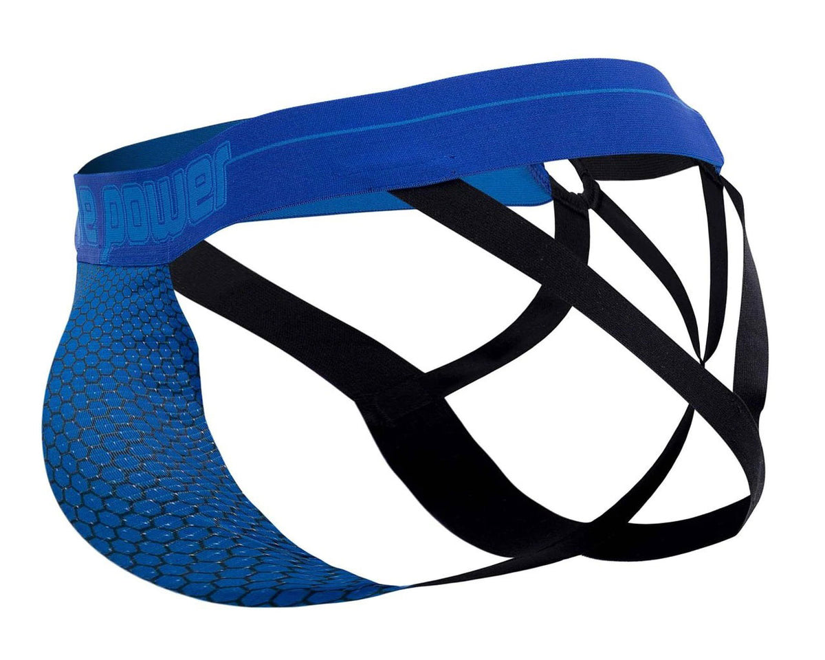 Sexagon Strappy Ring Jock - Large/x-Large - Royal