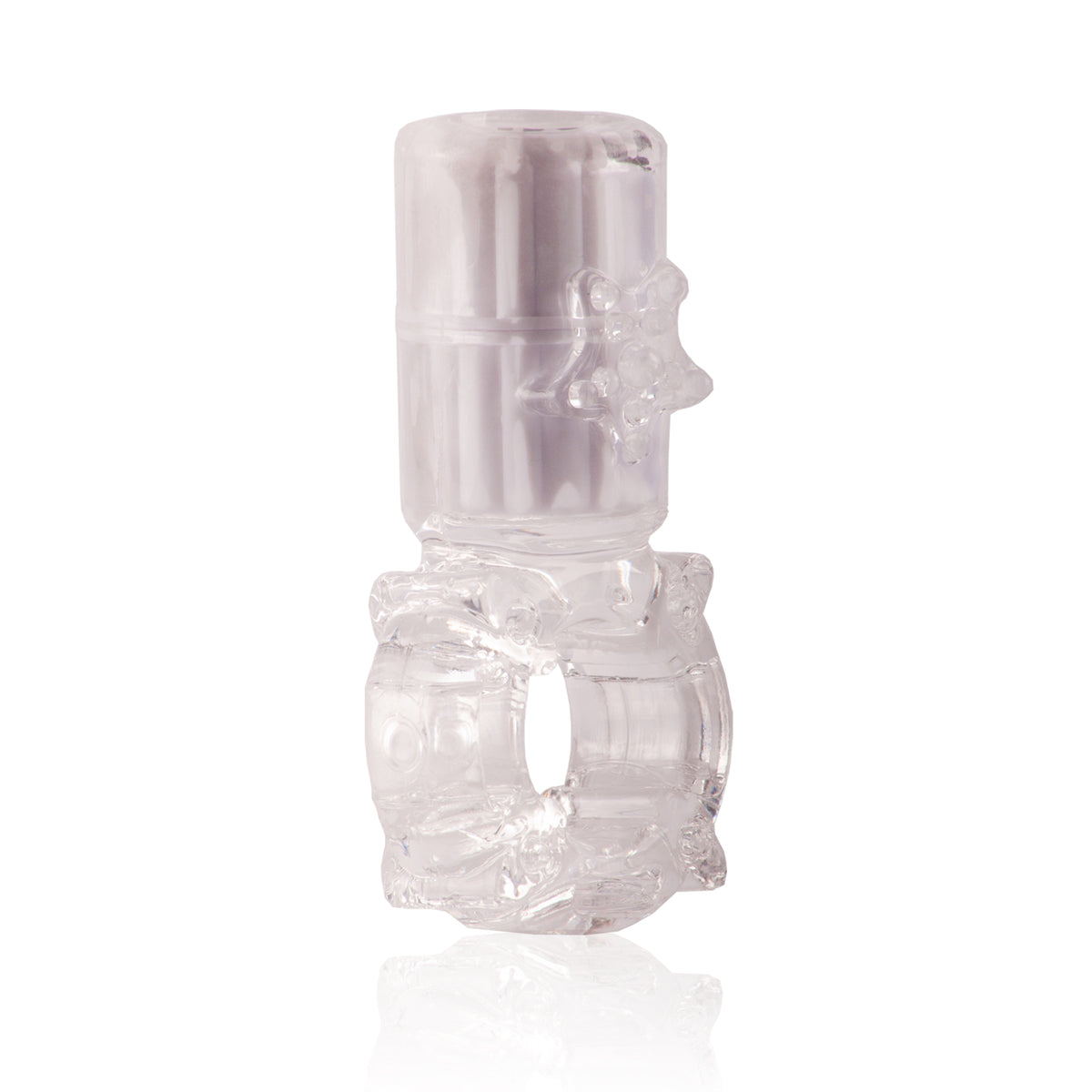 Big Omg Vibrating Ring - Clear - Each