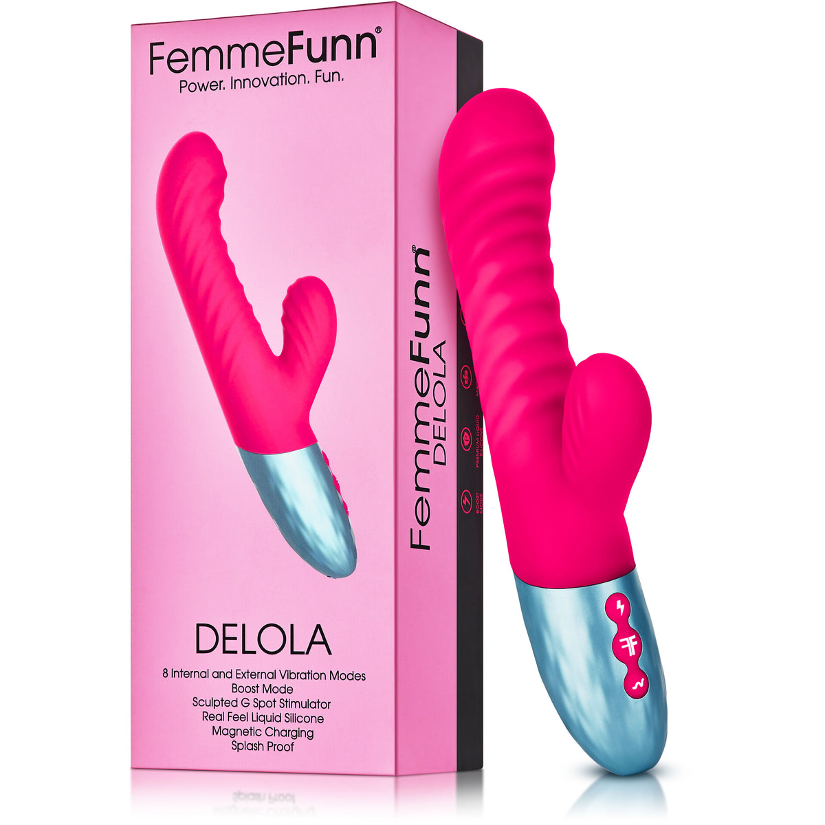 Delola Liquid Silicone Rabbit - Pink
