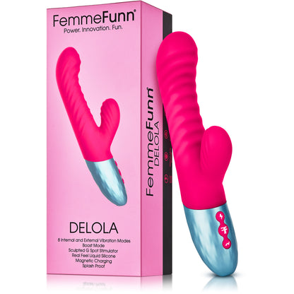 Delola Liquid Silicone Rabbit - Pink