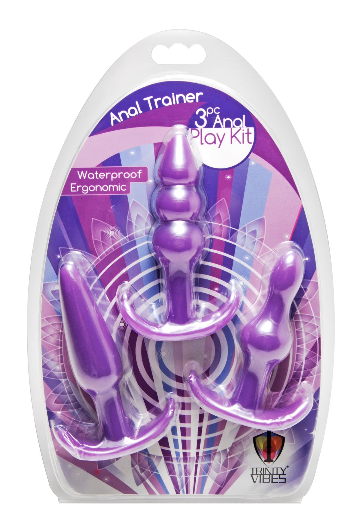 Anal Trainer 3 Piece Anal Play Kit - Purple