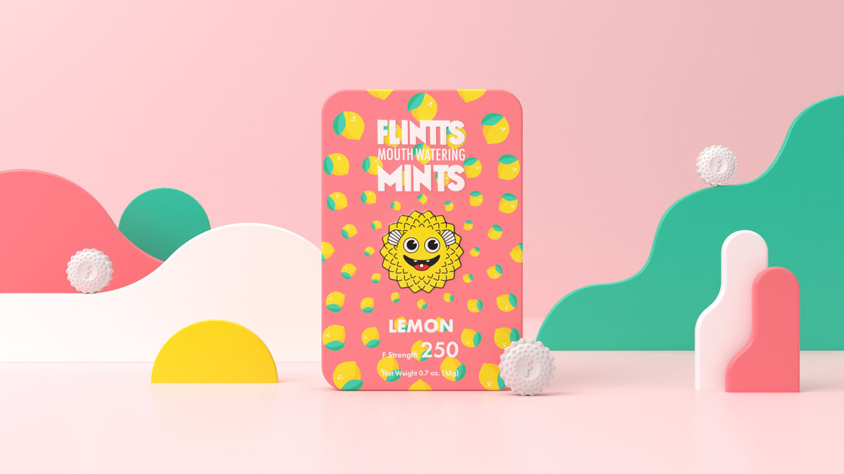 Flintts Mouth Watering Mints Lemon - F-Strength 250