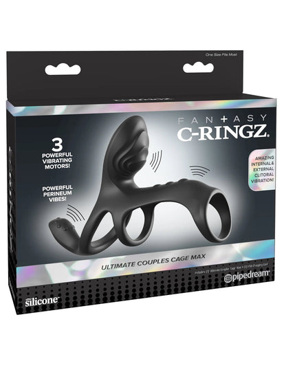 Fantasy C-Ringz Ultimate Couples Cage Max - Black
