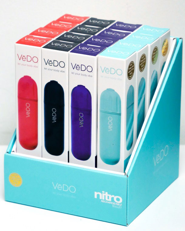 Nitro Rechargeable Bullet - 16pc Assorted Display