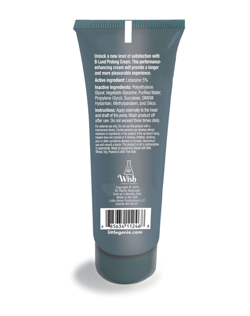 B-Luvd Erection Prolong Cream 2oz