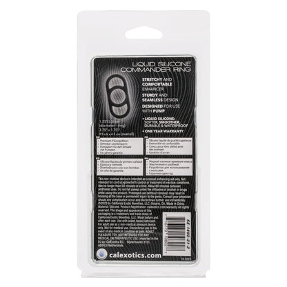 Alpha Liquid Silicone Commander Ring - Black