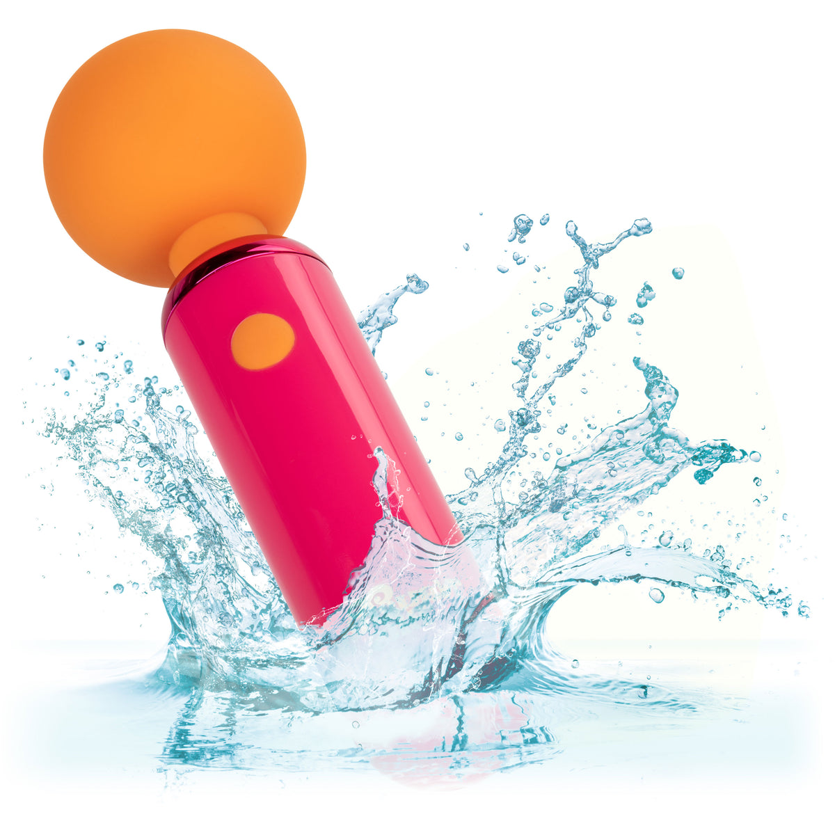 Naughty Bits Home Cumming Queen Vibrating Wand - Orange/pink
