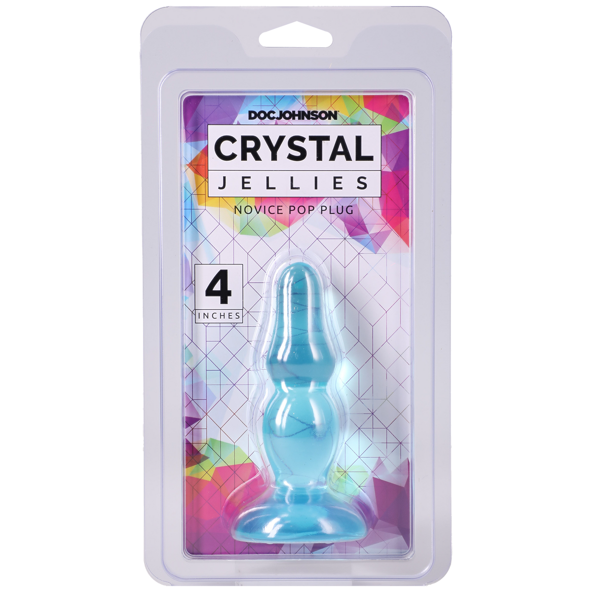 Crystal Jellies - Novice Pop Plug - 4 Inch Teal